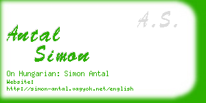 antal simon business card